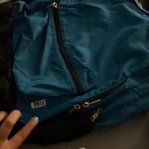 PINK NATION CHEETAH BLUE PRINT BOOKBAG